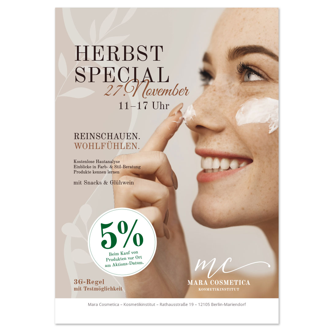 Plakat Mara Cosmetica Berlin Herbst Spezial