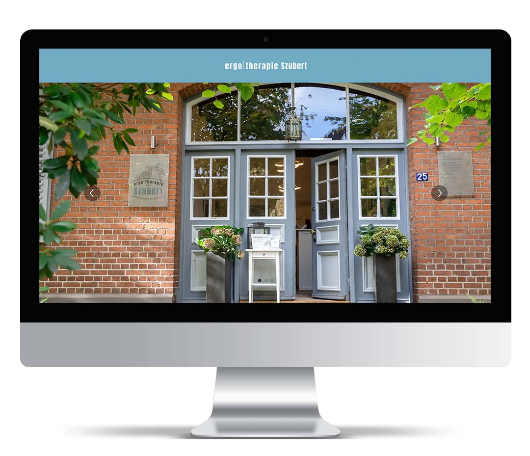 Mockup Website Ergitherapie Szubert